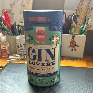 Gin Lover's Jigsaw Puzzle - Blue and Green